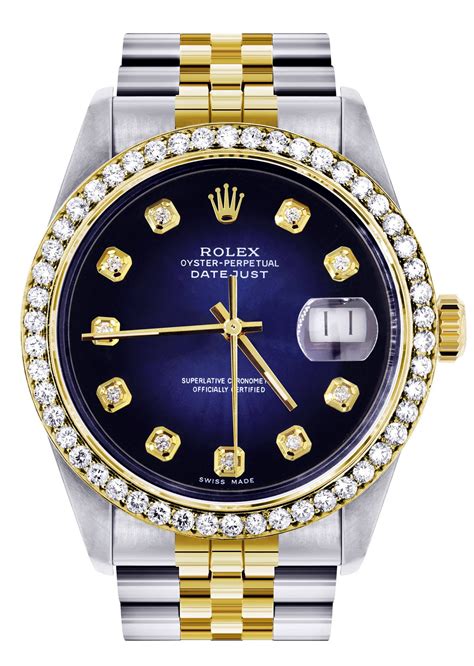 diamond rolex watches men|rolex men's watch diamond bezel.